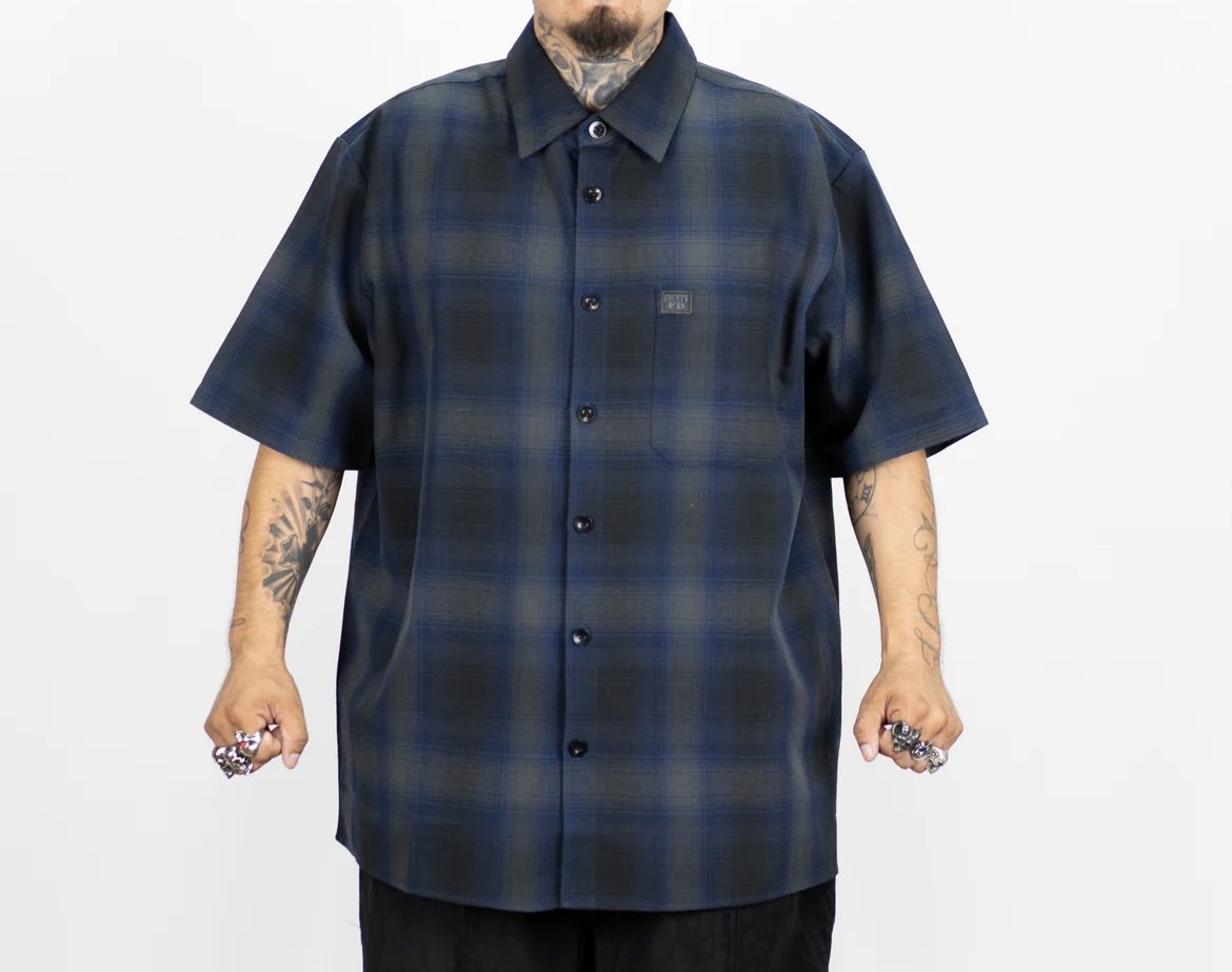 FB County Checker Flannel - Royal/Black