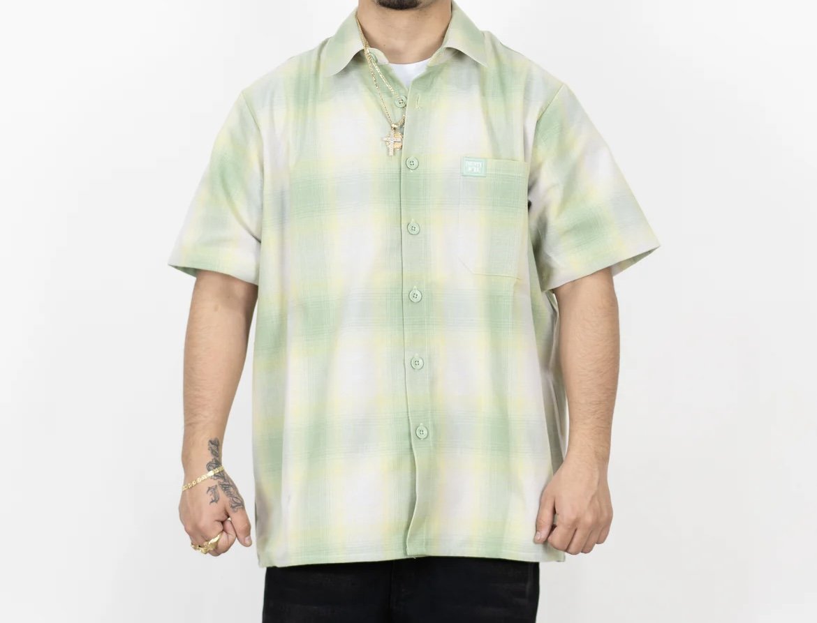 FB County Checker Flannel - Mint/White