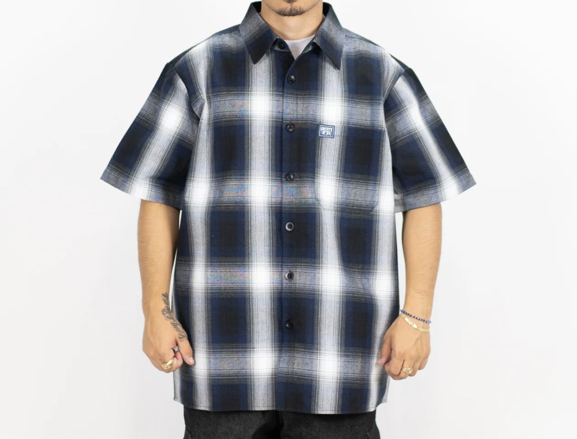 FB County Checker Flannel - Royal/White