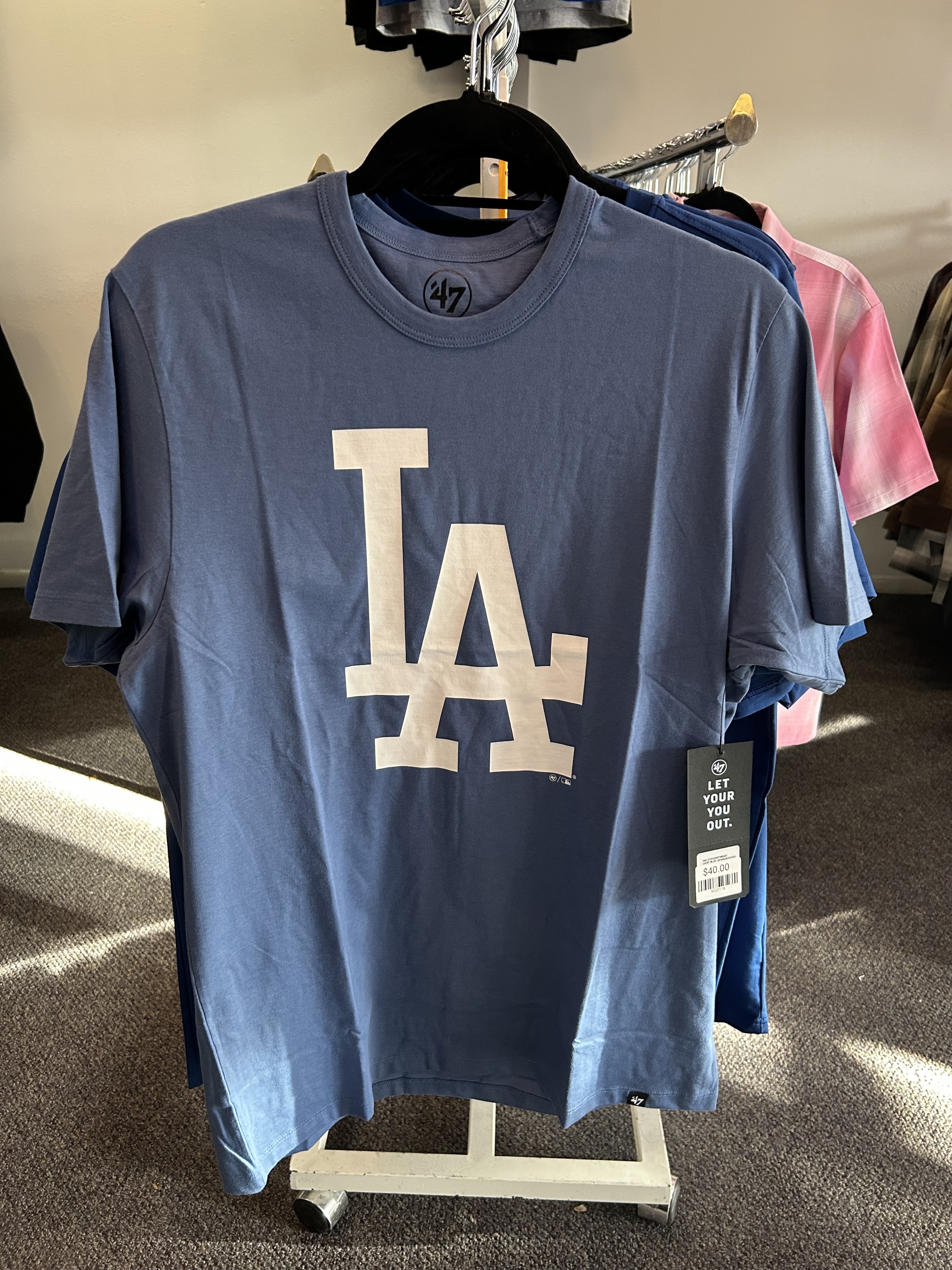 LA Dodgers T Shirt - Light Blue