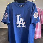 LA Dodgers T Shirt - Blue (Large Logo)