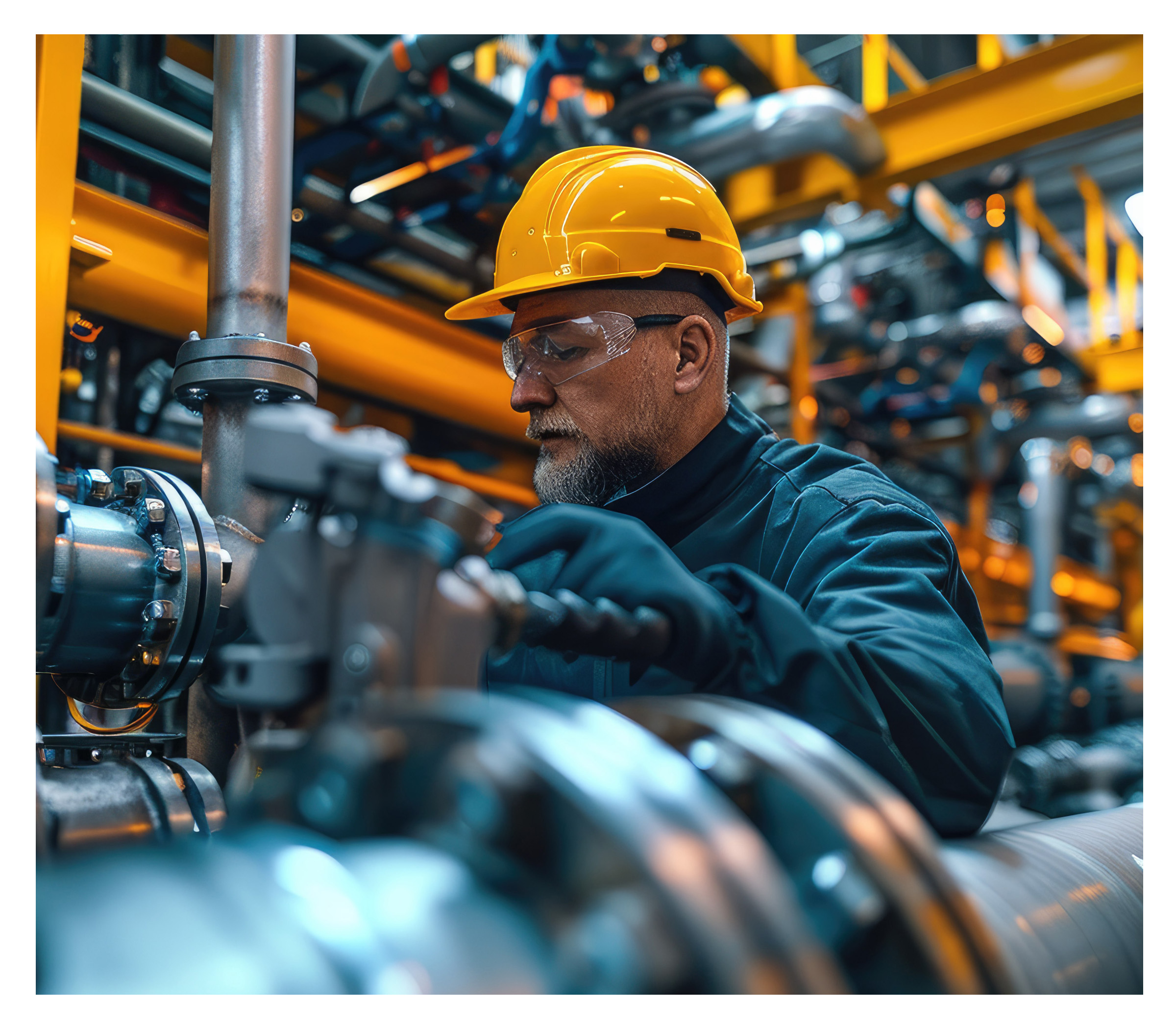 How We Operate, a worker in a boiler room